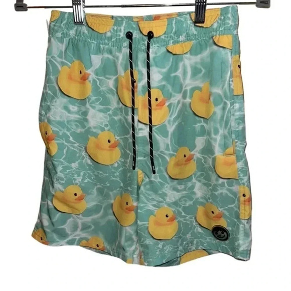 Neff Mint Green Rubber Ducks Swim Shorts Size Small - Picture 4 of 8